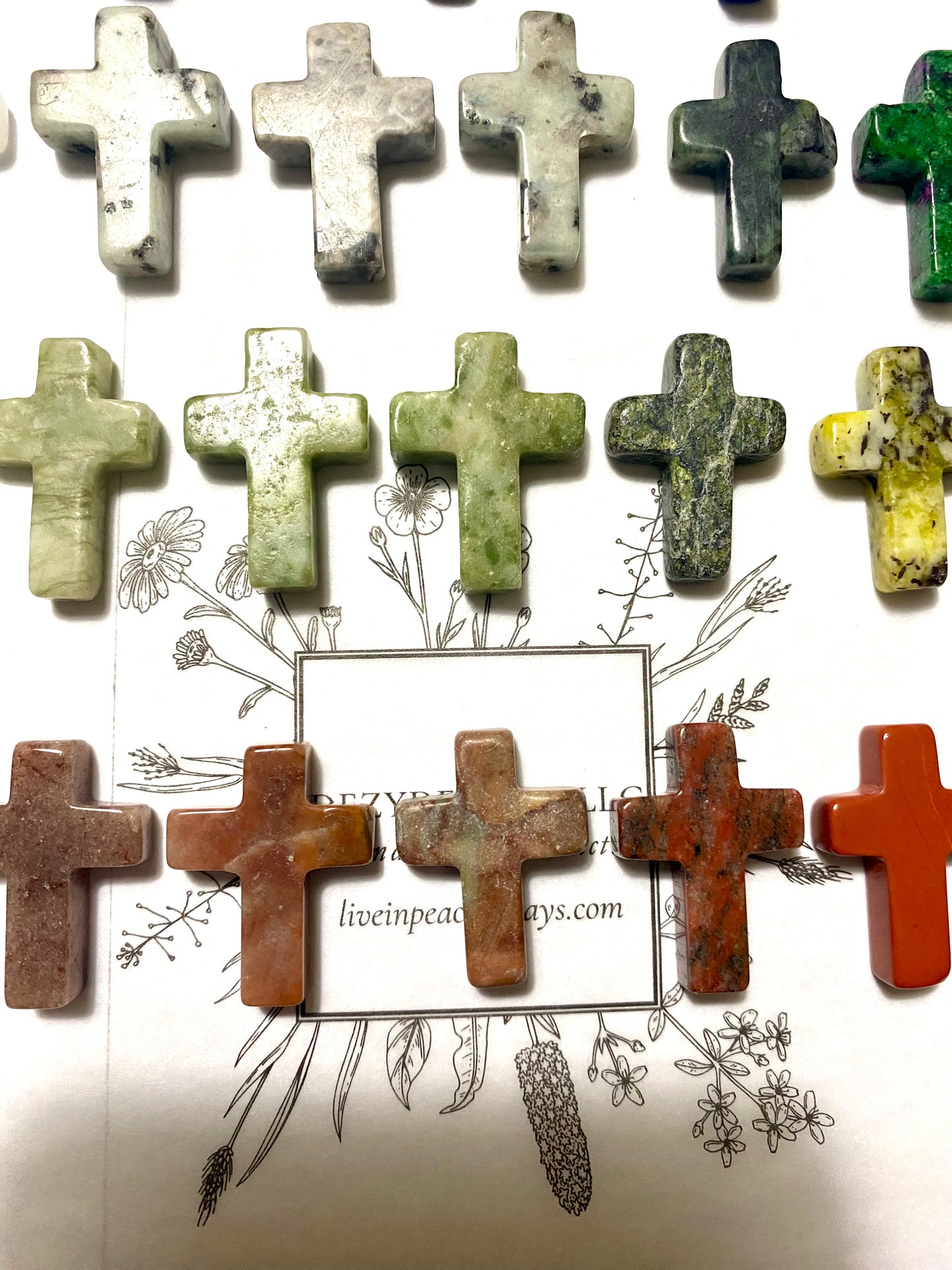 Accessories, Worry Stones, Cross-Shaped - 1ct