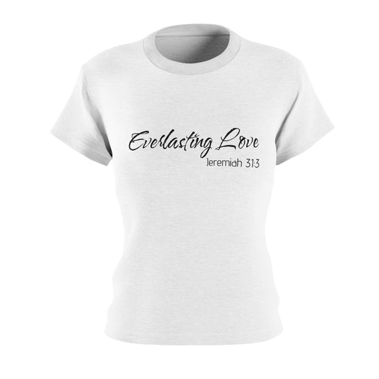 Women's Cut & Sew Tee - Everlasting Love Jeremiah 31:3 - Inspirational Faith Shirt