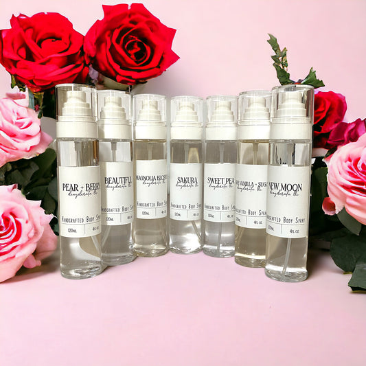 Body Spray, Handmade, Essential Oils - 4oz