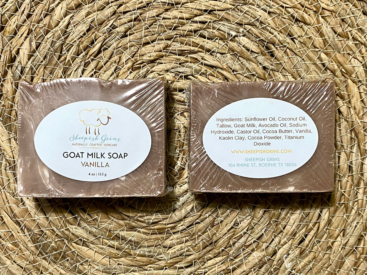 Goat Milk Soap, Sheepish Grins Handmade Goat Milk Soap  - 4 oz