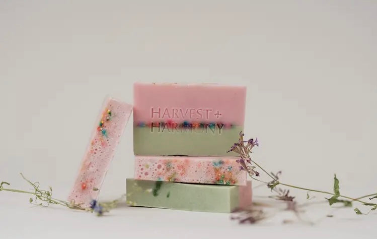 Bath Soap, Harvest + Harmony Goat Milk Soap Sprinkles on Dish - 1ct