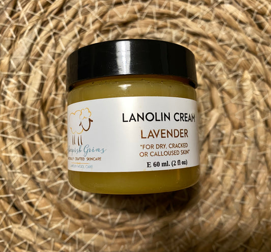 Cream, Sheepish Grins Lanolin Cream, Lavender - 2 oz