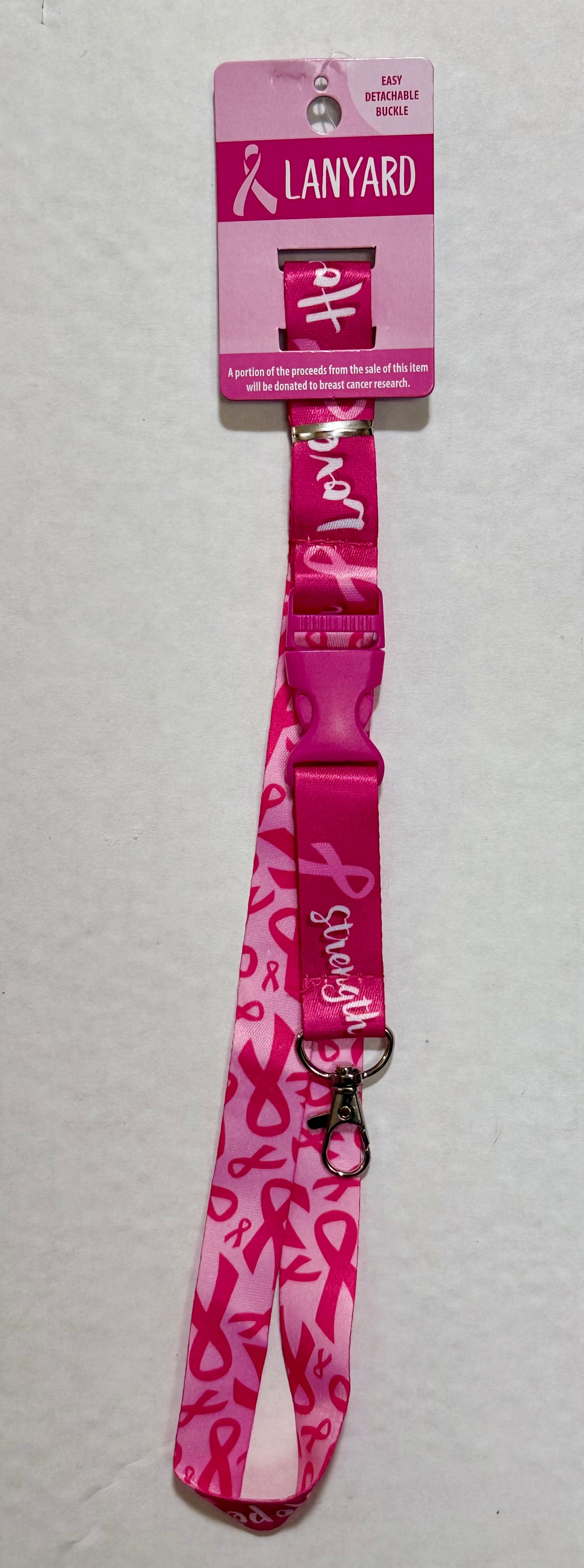 Lanyard, Breast Cancer Awareness- 1ct