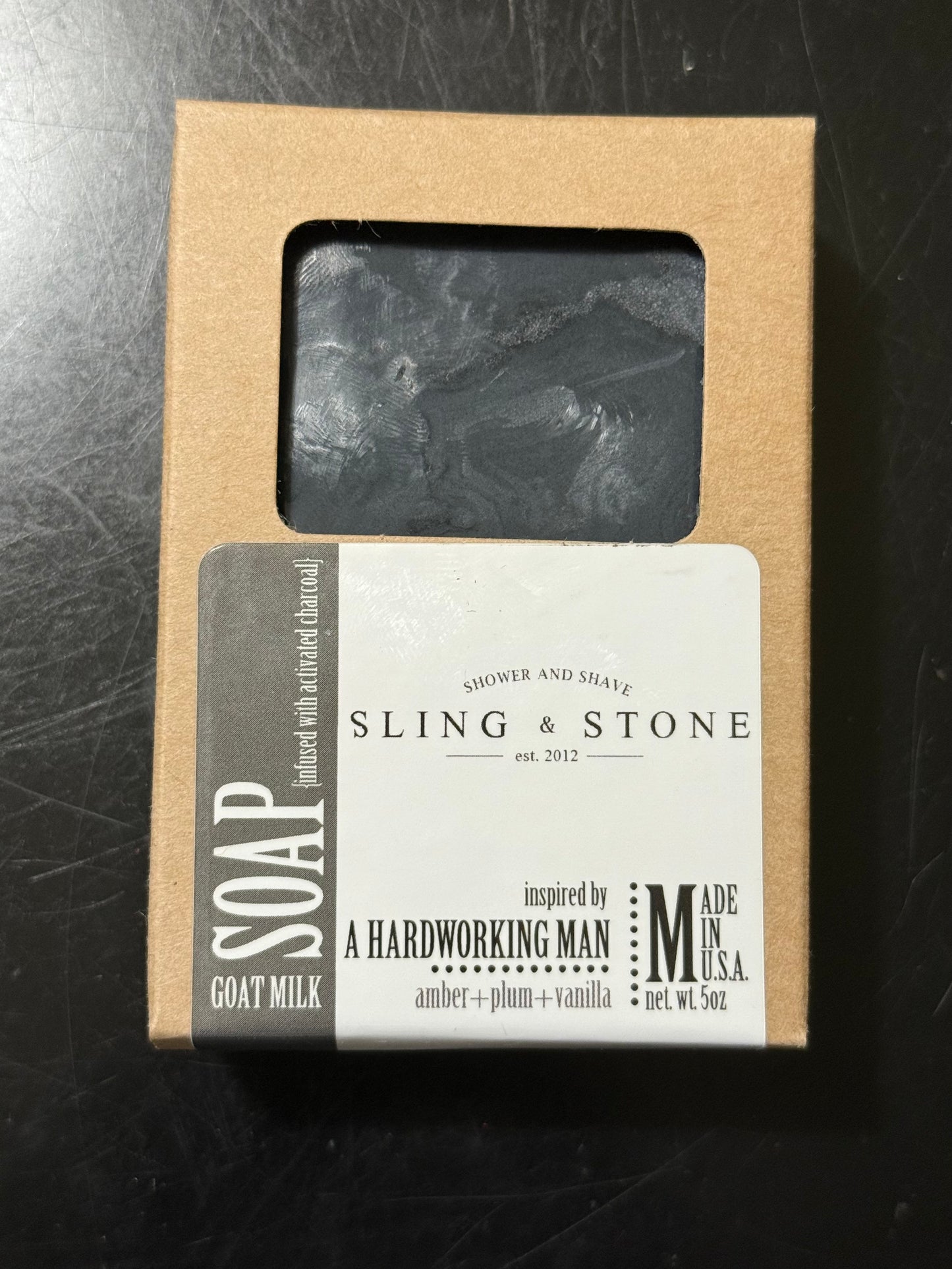 Bar Soap, Sling & Stone Handcrafted Goat Milk Soap, Men's Assorted Scents - 5oz