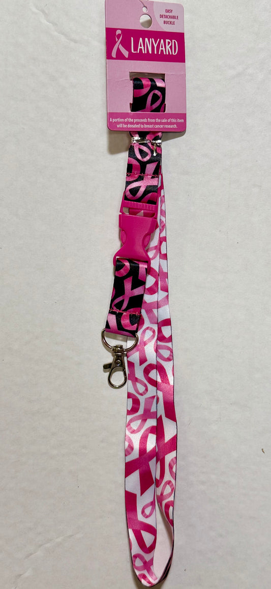 Lanyard, Breast Cancer Awareness- 1ct