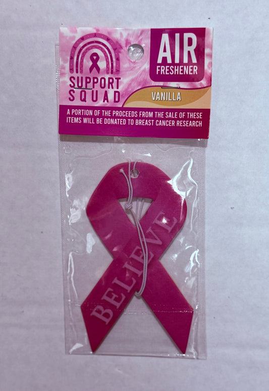 Air Freshener, Car, Support Squad, Breast Cancer Awareness- 1ct