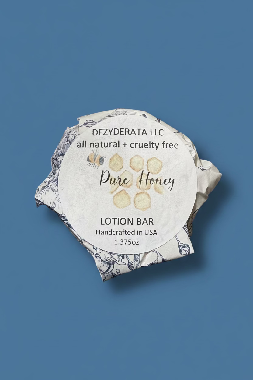 Lotion Bar, Shea Butter, Pure Honey Scent - 1.375oz