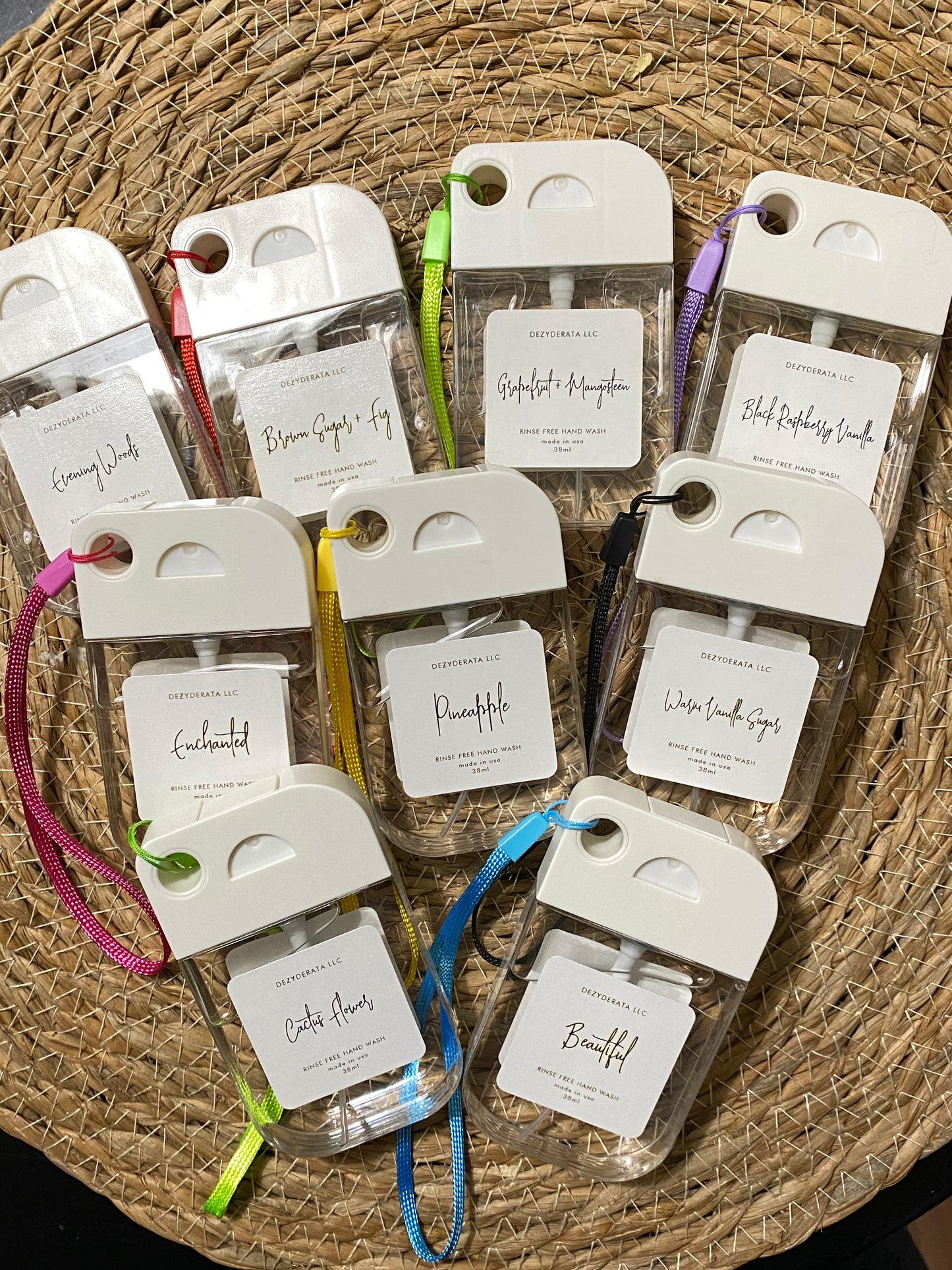 Hand Sanitizer, Rinse Free Hand Wash, Assorted Scents - 38ml