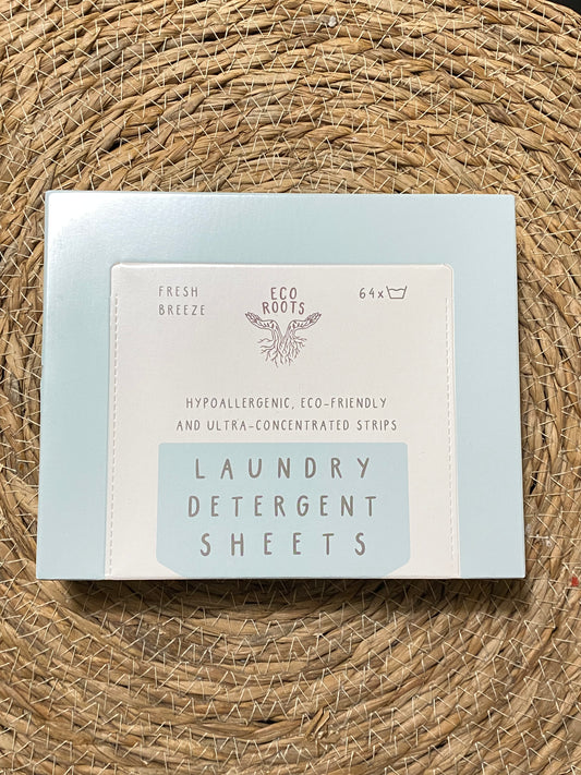 Laundry Detergent Sheets, Eco Roots Laundry Detergent Sheets -1 Box / 64 Loads