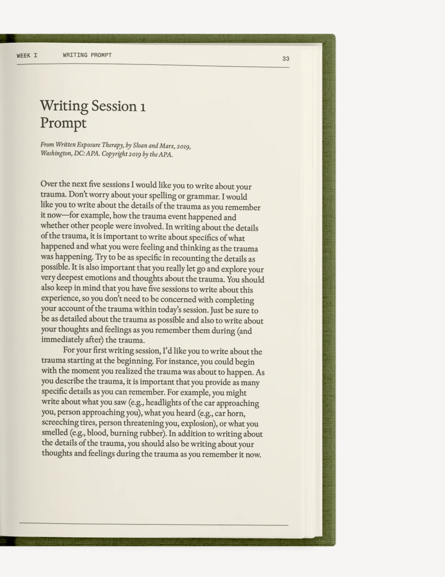 Diarios, Cuadernos de Terapia, Cuaderno Después del Trauma - 1 CT