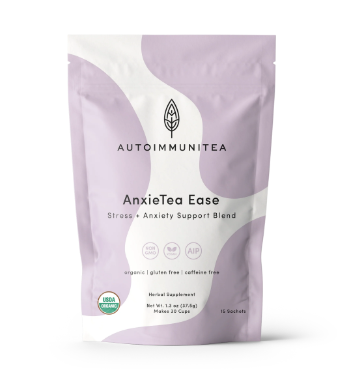 Té, AutoimmuniTea, AnxieTea Ease, Té de apoyo para la ansiedad y el estrés, 1.3oz