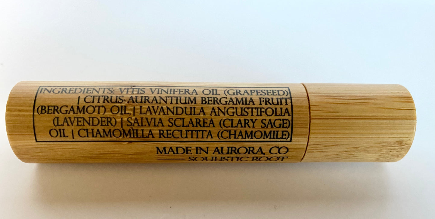 Essential Oil Roll-On, Soulistic Root Calm Essential Oil Roller - 10ml