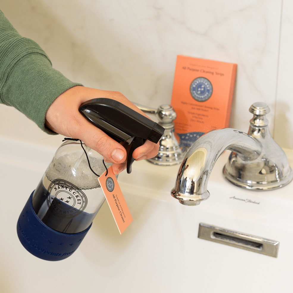 All-Purpose Cleaning Strips + Glass Spray Bottle Bundle