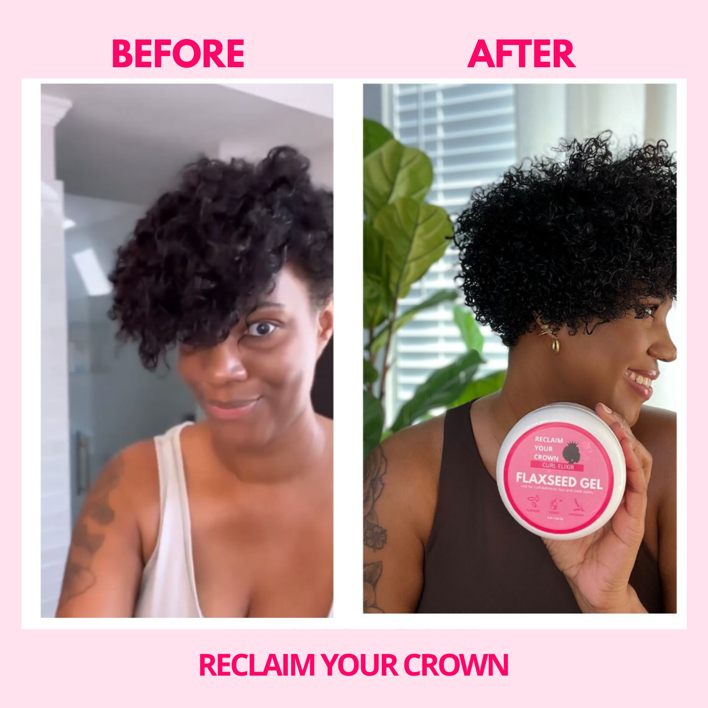 100% Real Flaxseed Gel | Wash N' Go | Curl Gel | Flake Free Haircare