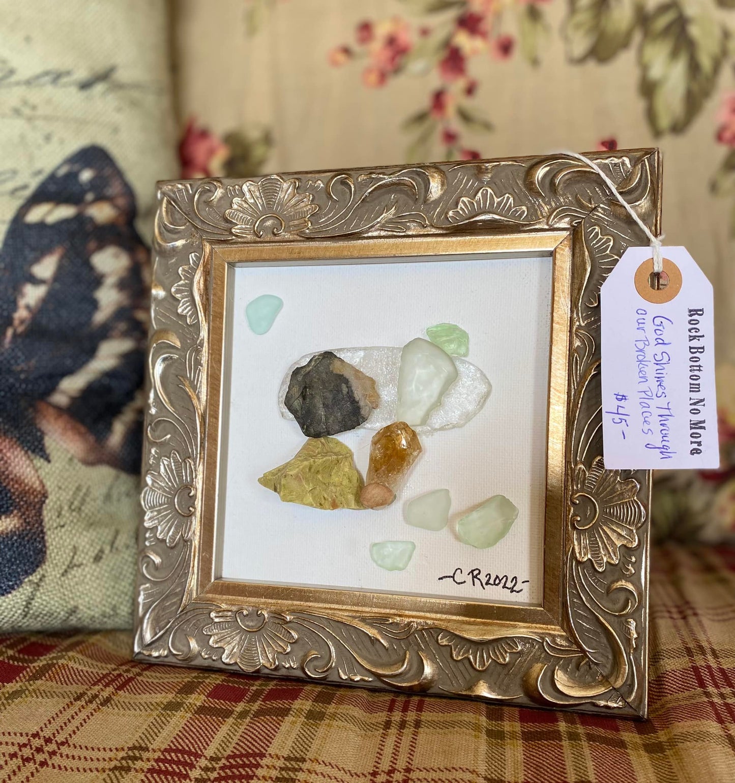 Original Art Piece - God Shines Through Our Broken Places by Candy Reinert