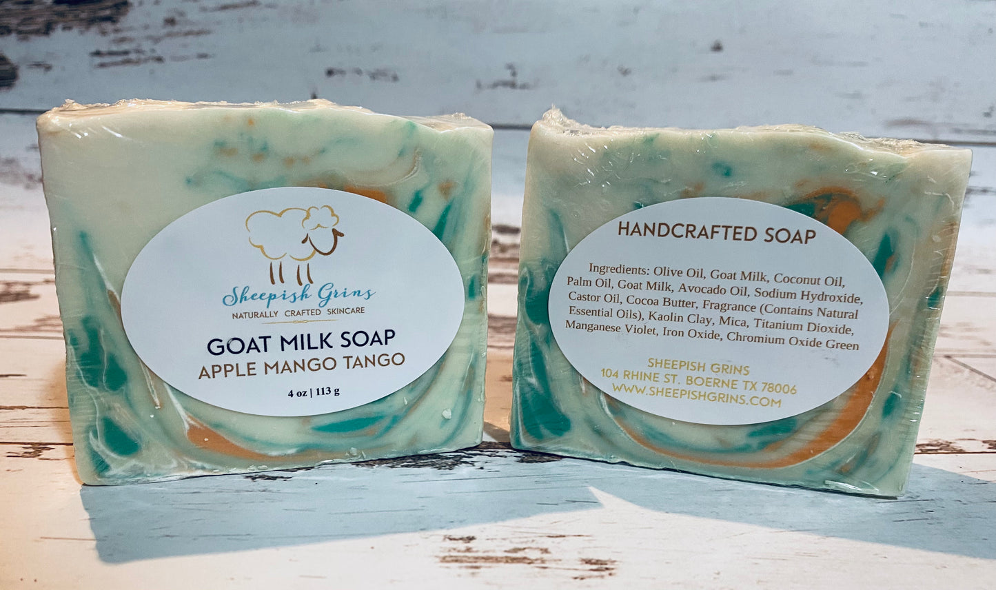 Goat Milk Soap, Sheepish Grins Handmade Goat Milk Soap  - 4 oz