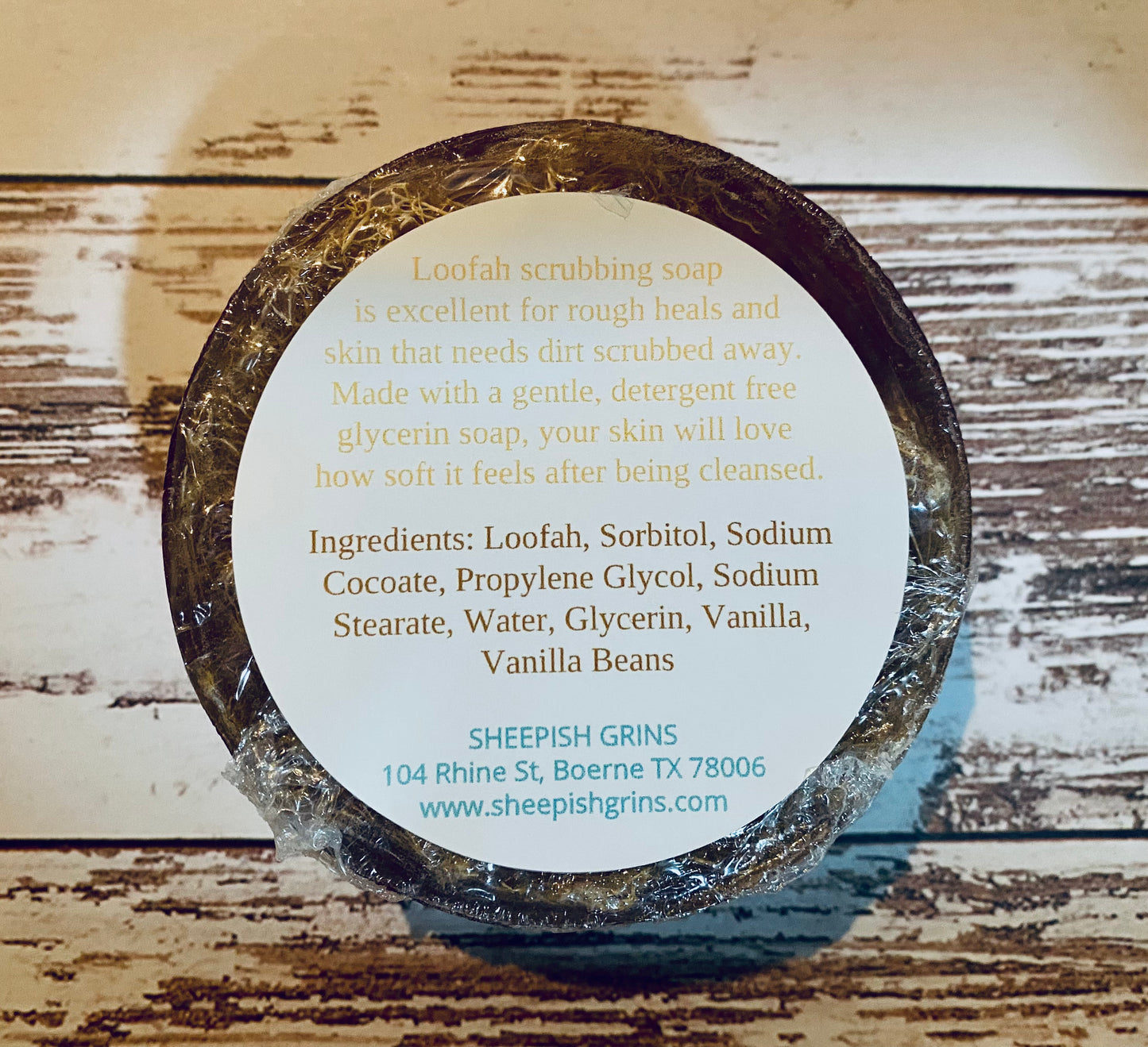 Loofah Scrub Soap, Sheepish Grins Loofah Scrub Soap  - 5.5oz