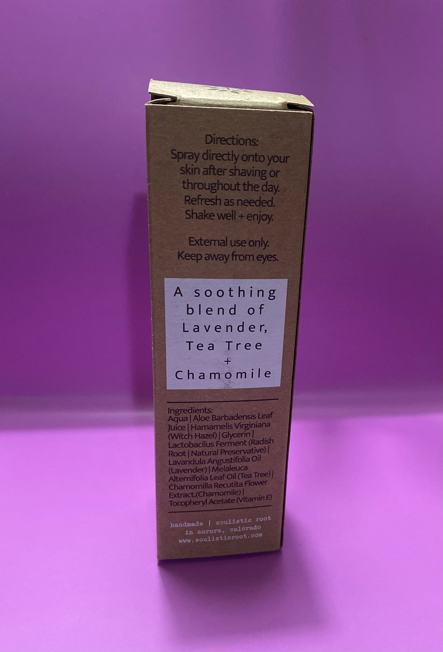 Razor Burn Relief, Soulistic Root Razor Burn Relief Spray, with Vitamin E and Witch Hazel, 2 fl oz.