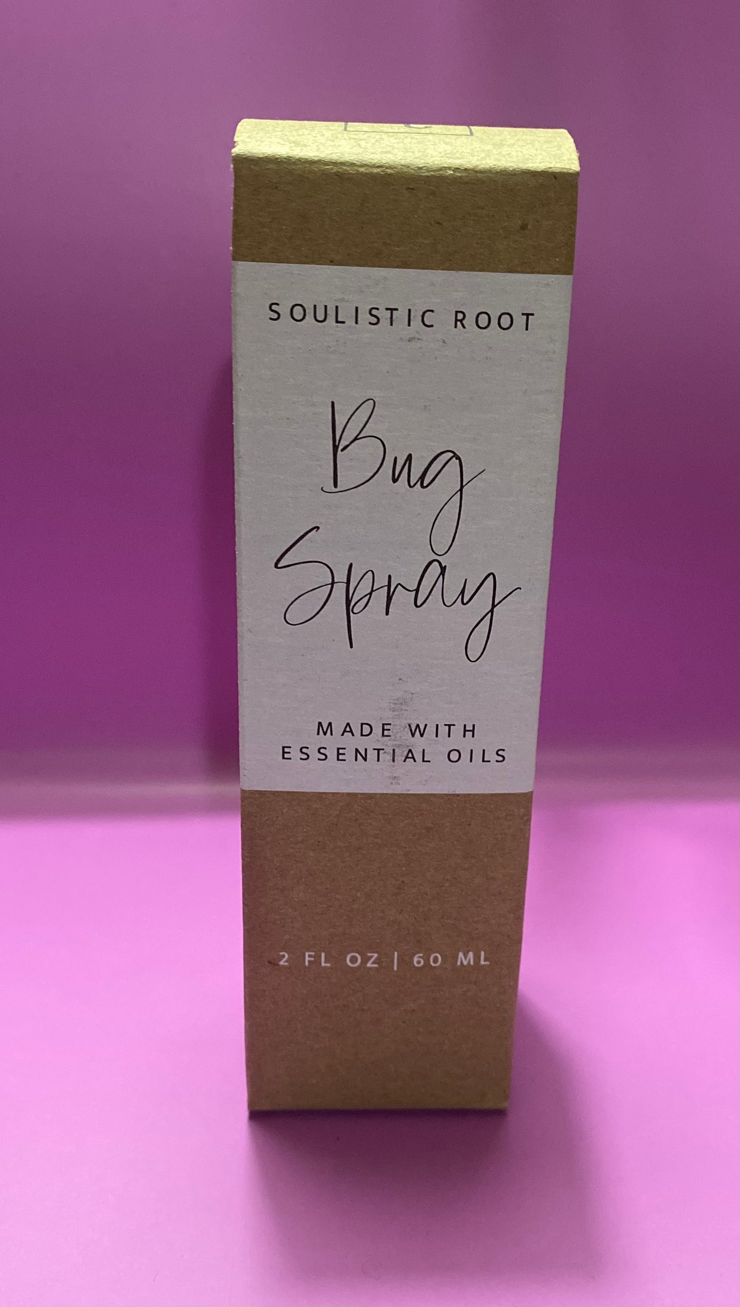 Spray para insectos, spray para insectos de raíz soulística, elaborado con aceites esenciales, 2 fl oz.