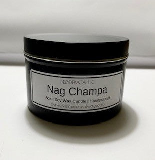 Candles, Handmade Soy Wax Candle Tin, Assorted Scents, Black - 8oz