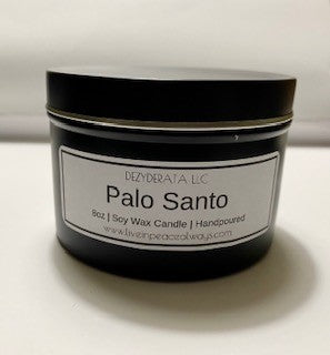 Candles, Handmade Soy Wax Candle Tin, Assorted Scents, Black - 8oz