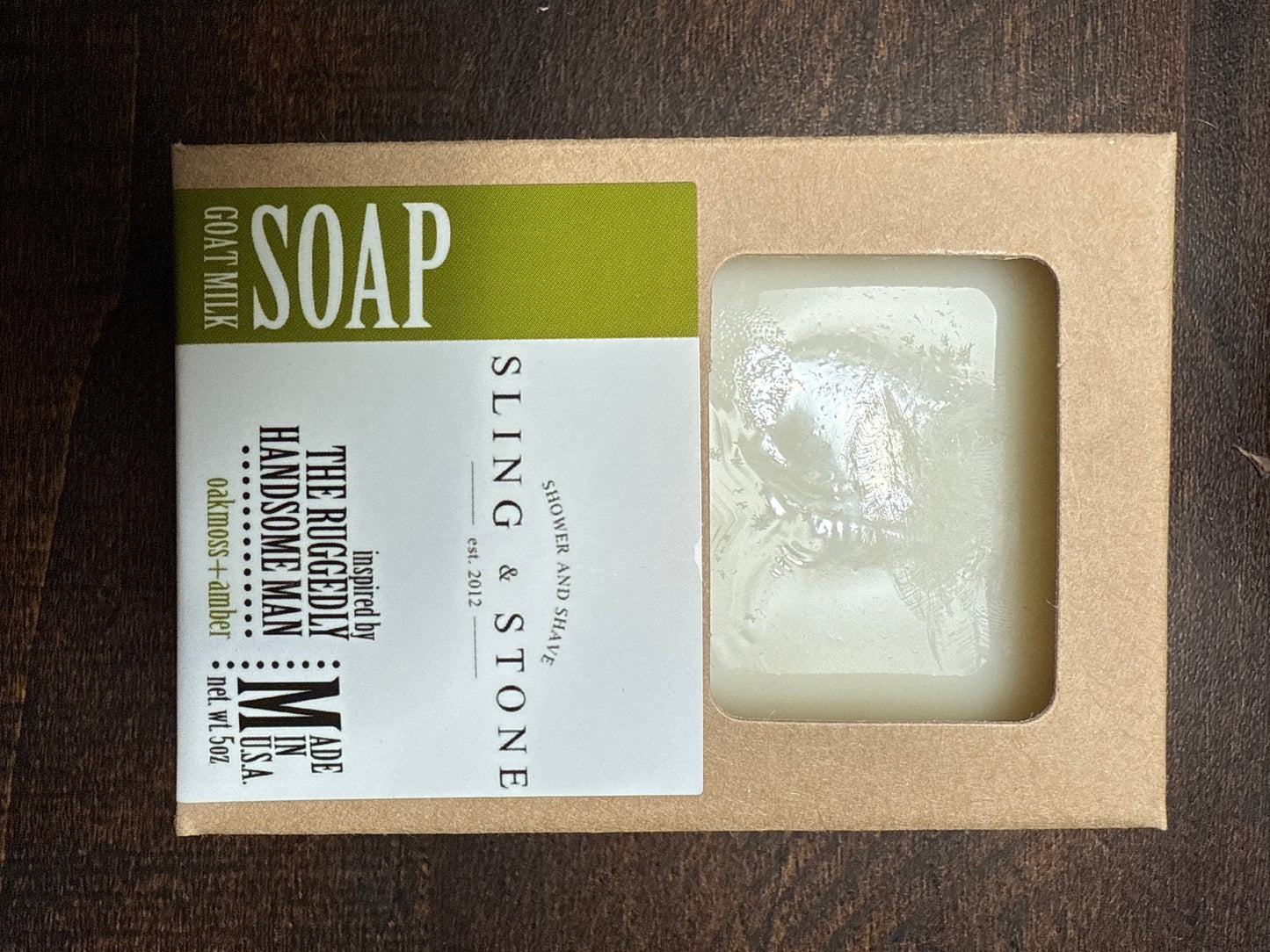 Bar Soap, Sling & Stone Handcrafted Goat Milk Soap, Men's Assorted Scents - 5oz