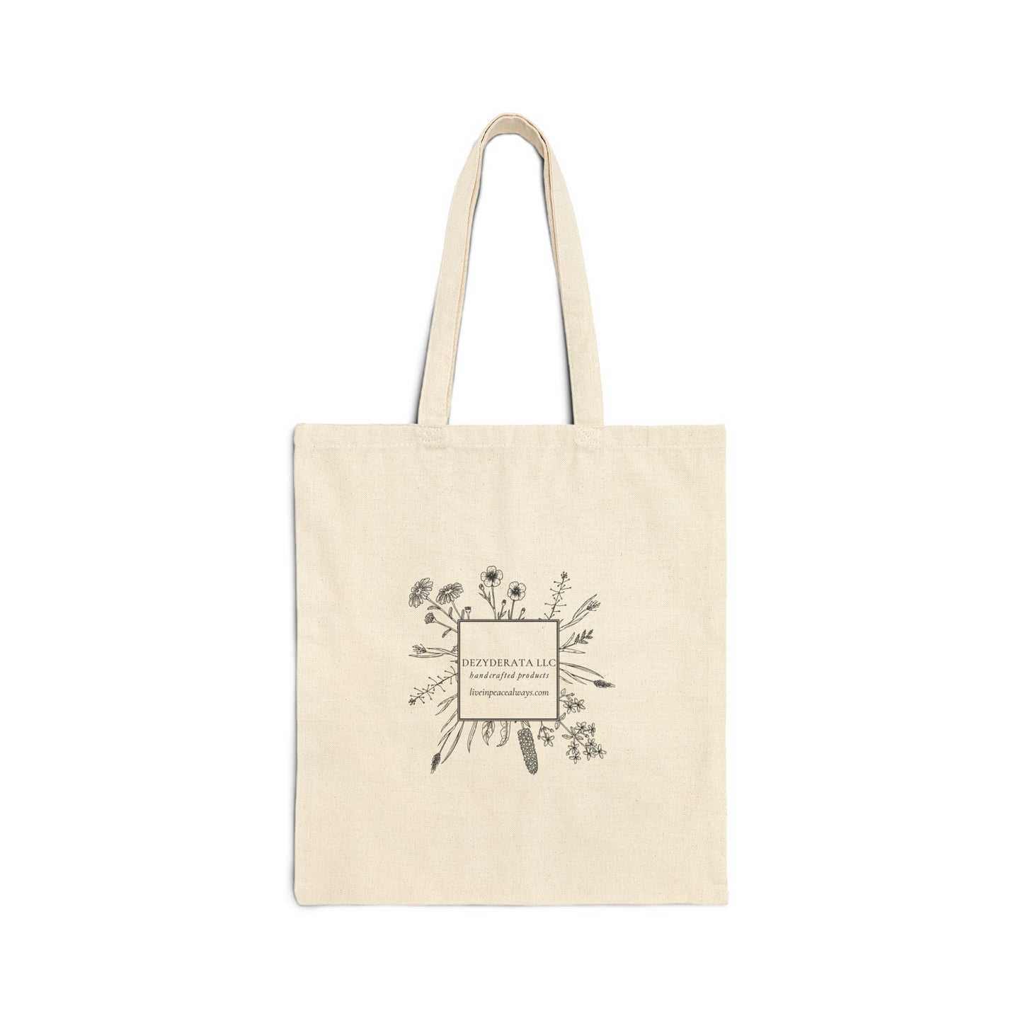 Dezyderata Cotton Canvas Tote Bag