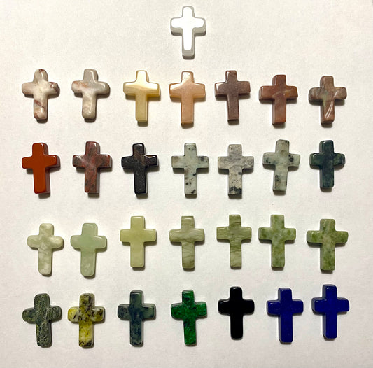 Accessories, Worry Stones, Cross-Shaped - 1ct