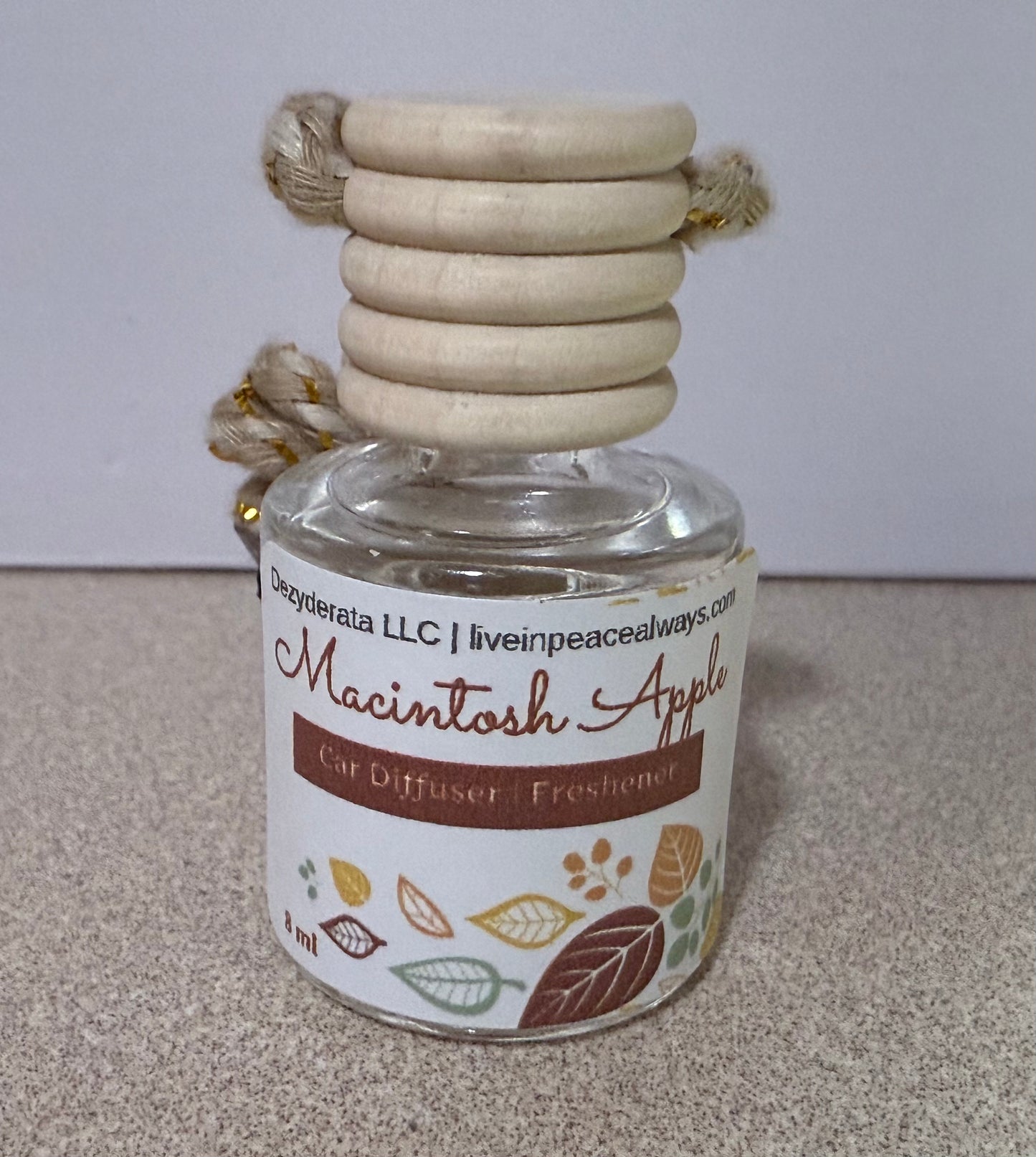 Car Freshener, Hanging Car Diffuser, Assorted Scents - 8ml