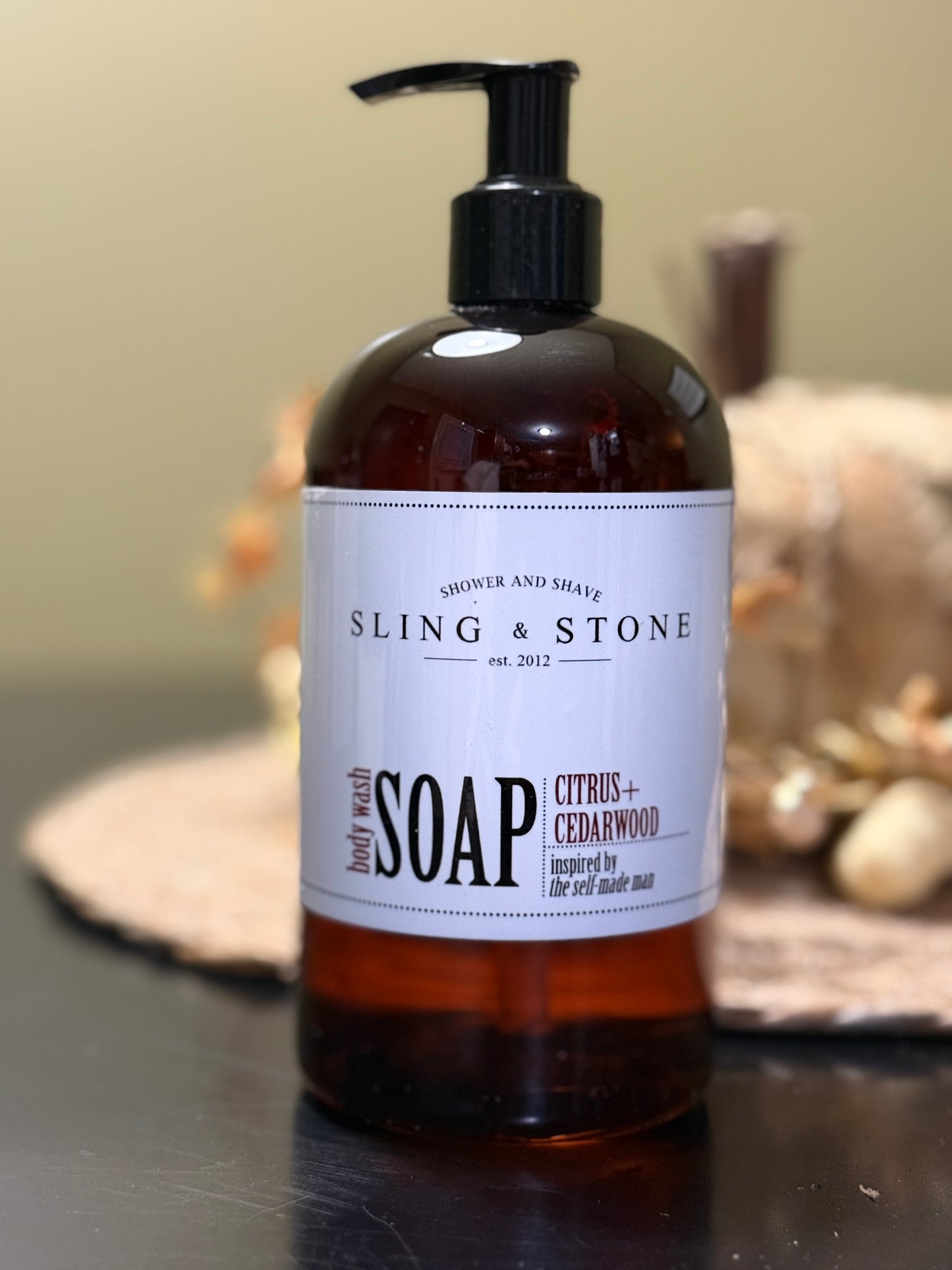 Body Wash, Sling & Stone Handcrafted Body Wash, Men's Assorted Scents - 16oz