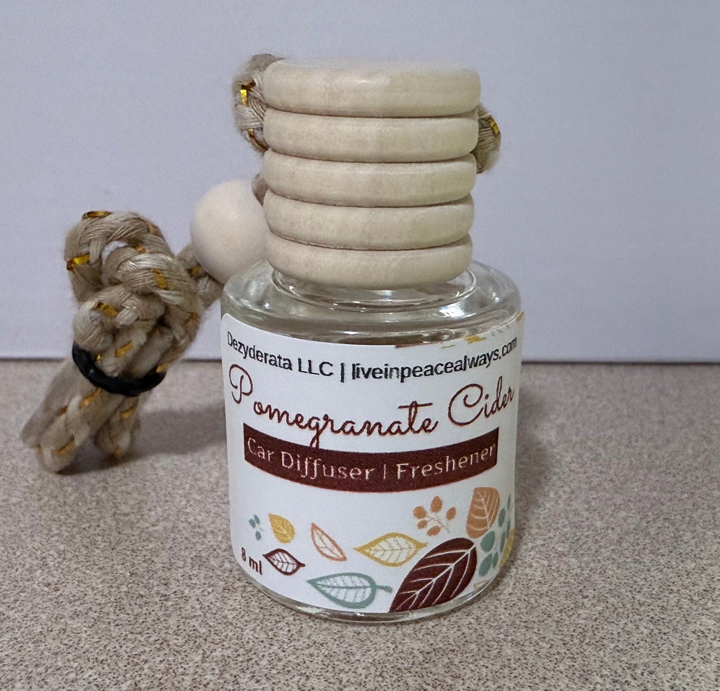 Car Freshener, Hanging Car Diffuser, Assorted Scents - 8ml