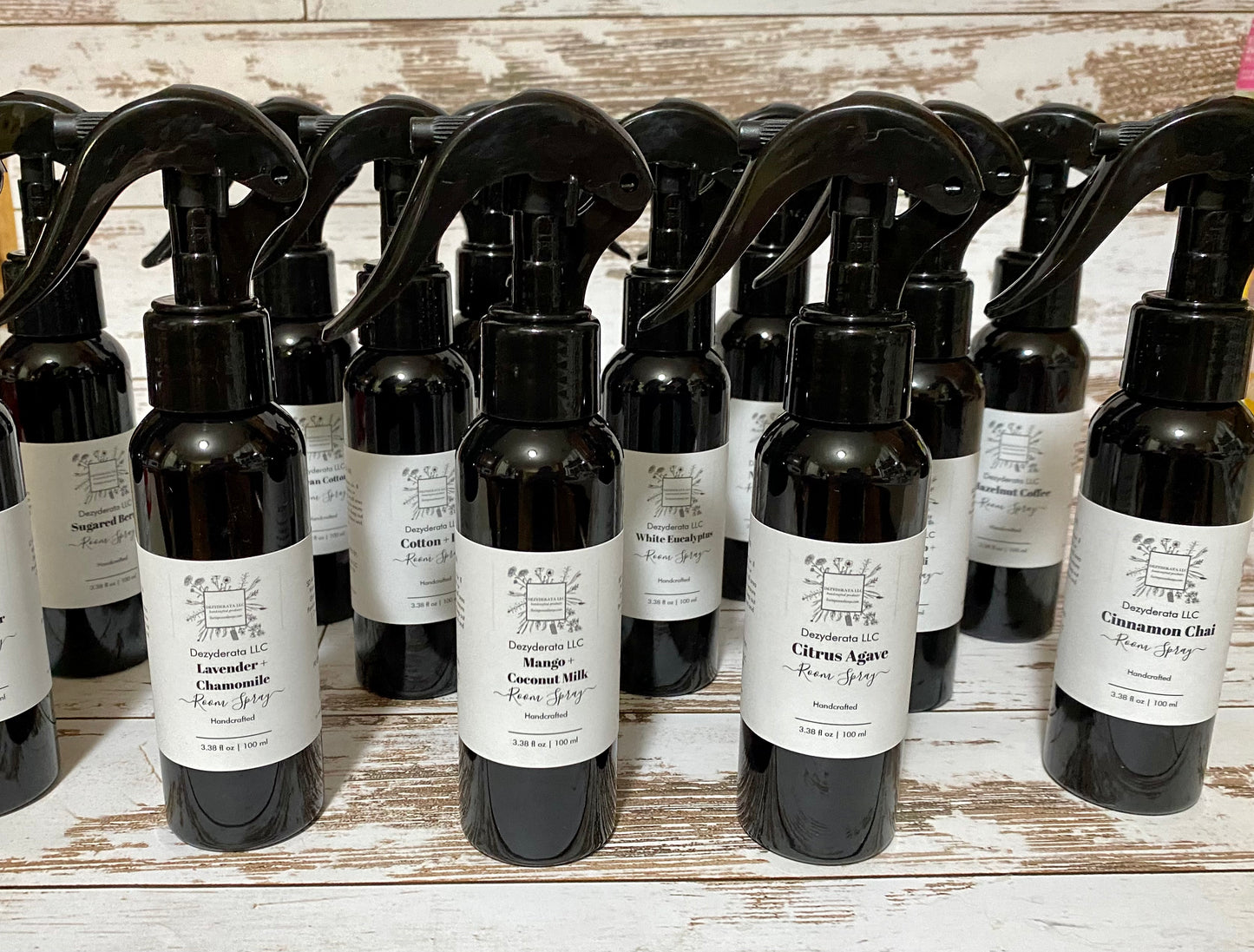 Room Spray, Handmade Essential Fragrance Oils, Assorted Fragrances - 100ml/3.38oz