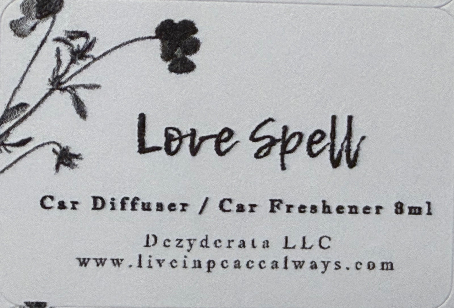 Car Freshener, Hanging Car Diffuser, Assorted Scents - 8ml