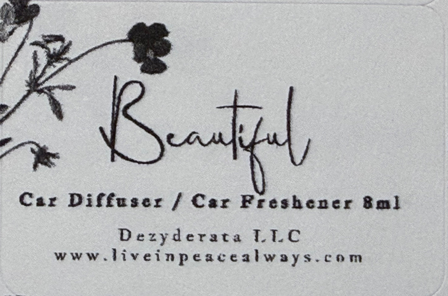 Car Freshener, Hanging Car Diffuser, Assorted Scents - 8ml
