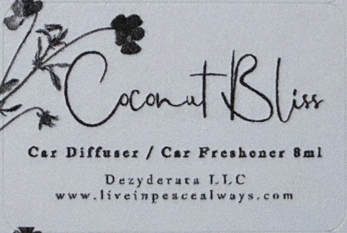 Car Freshener, Hanging Car Diffuser, Assorted Scents - 8ml