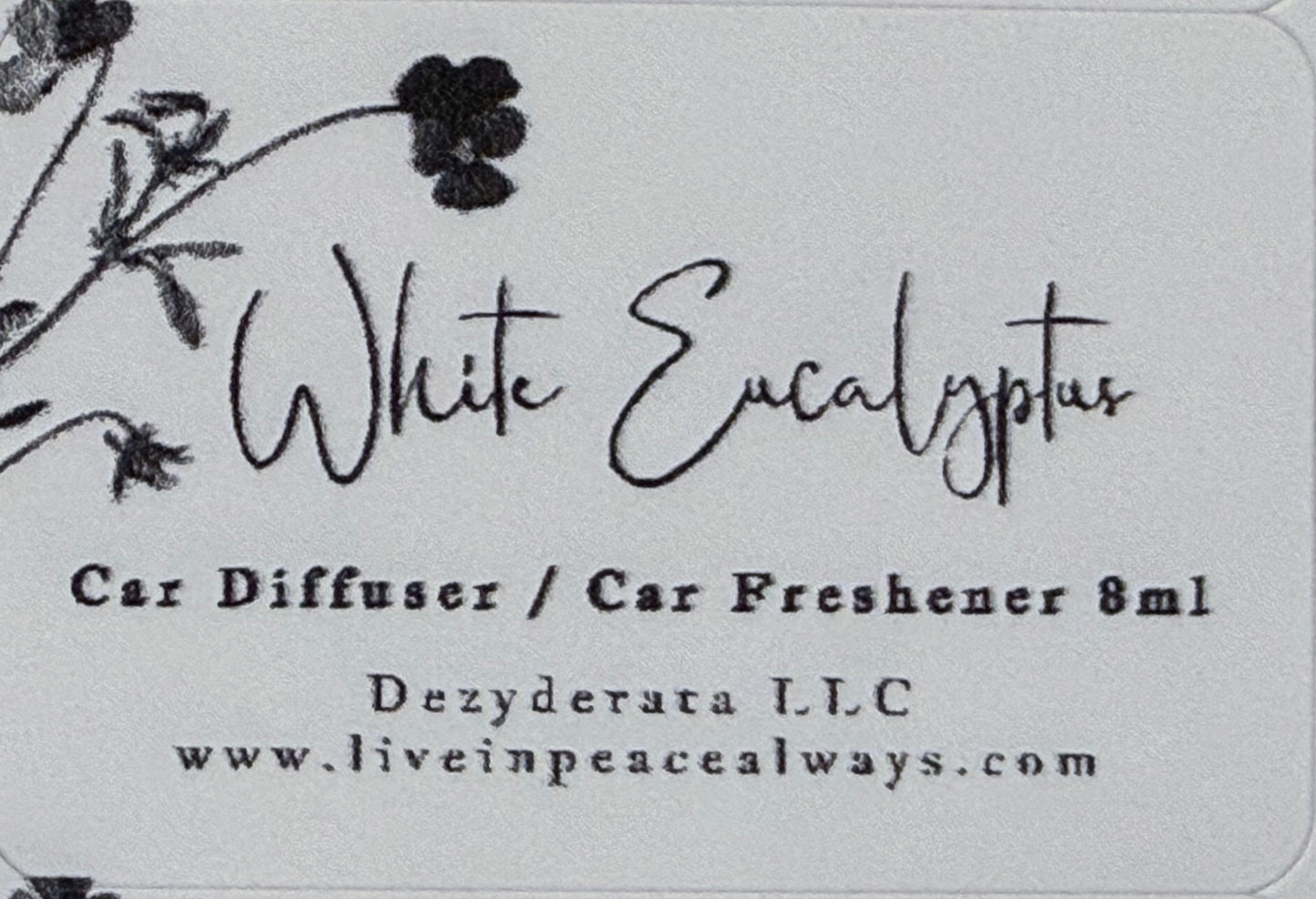Car Freshener, Hanging Car Diffuser, Assorted Scents - 8ml