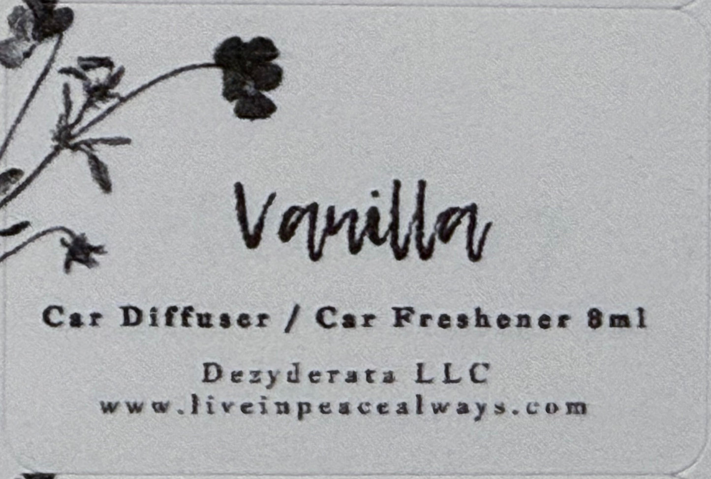 Car Freshener, Hanging Car Diffuser, Assorted Scents - 8ml