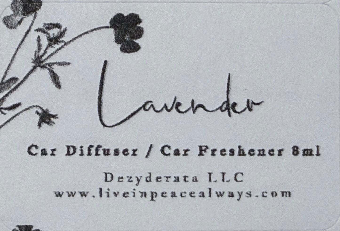 Car Freshener, Hanging Car Diffuser, Assorted Scents - 8ml