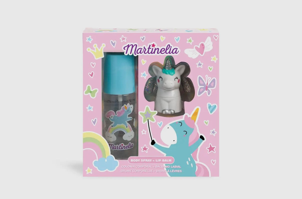Gift Set, Martinelia Sweet Dreams Unicorn Body Spray & Lip Balm Gift Set