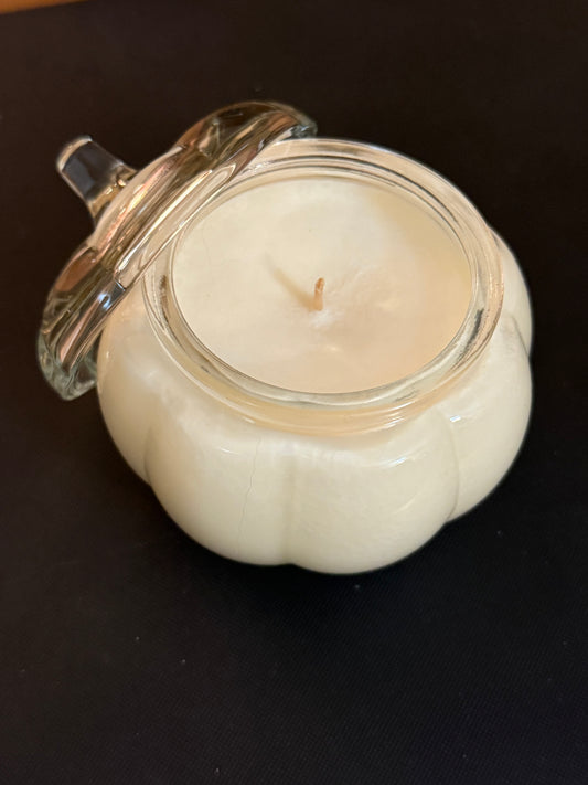 Candles, Fall Glass Pumpkin Candles - 8oz
