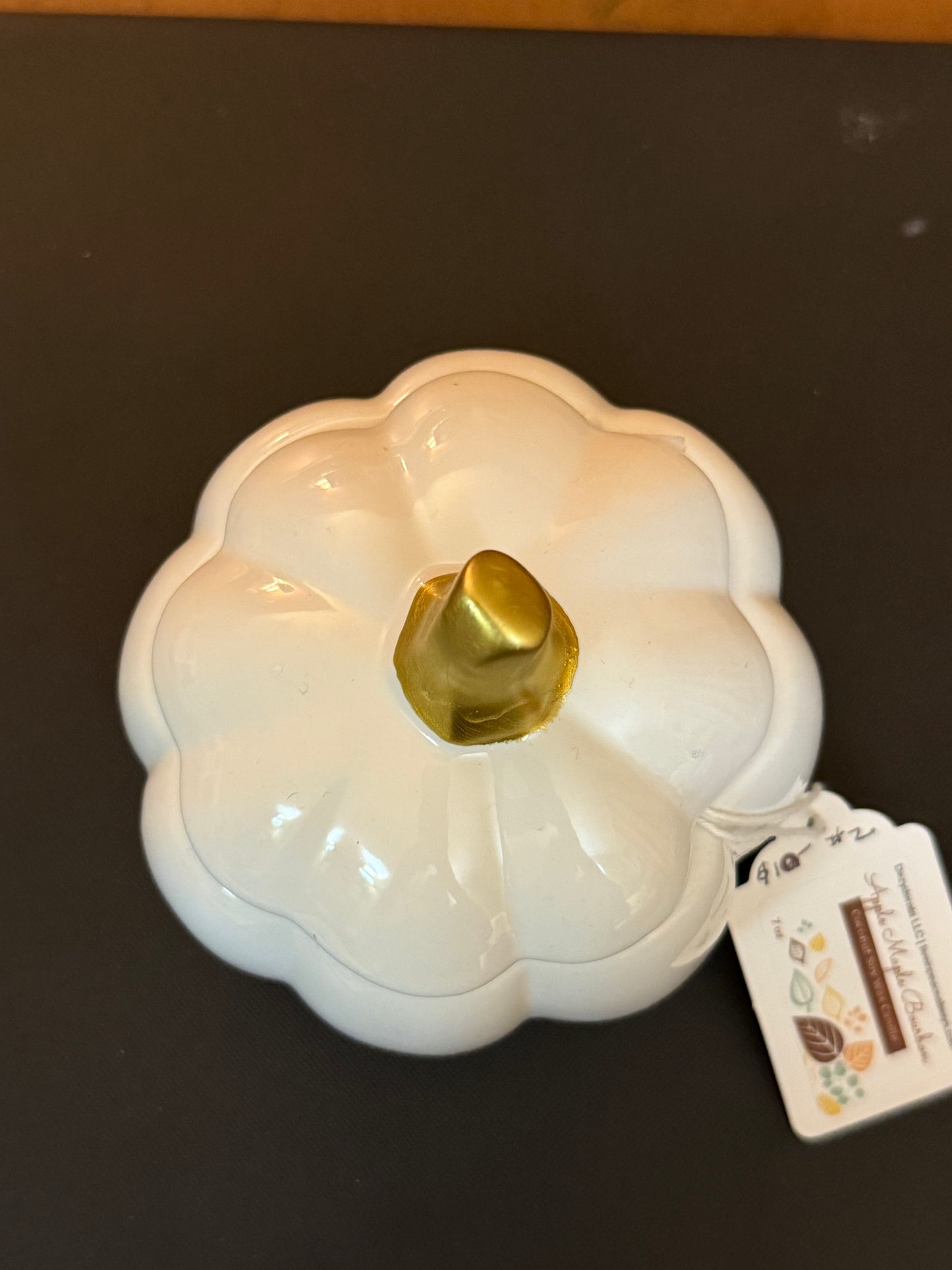 Candles, Fall Porcelin White Pumpkin Candles - 8oz