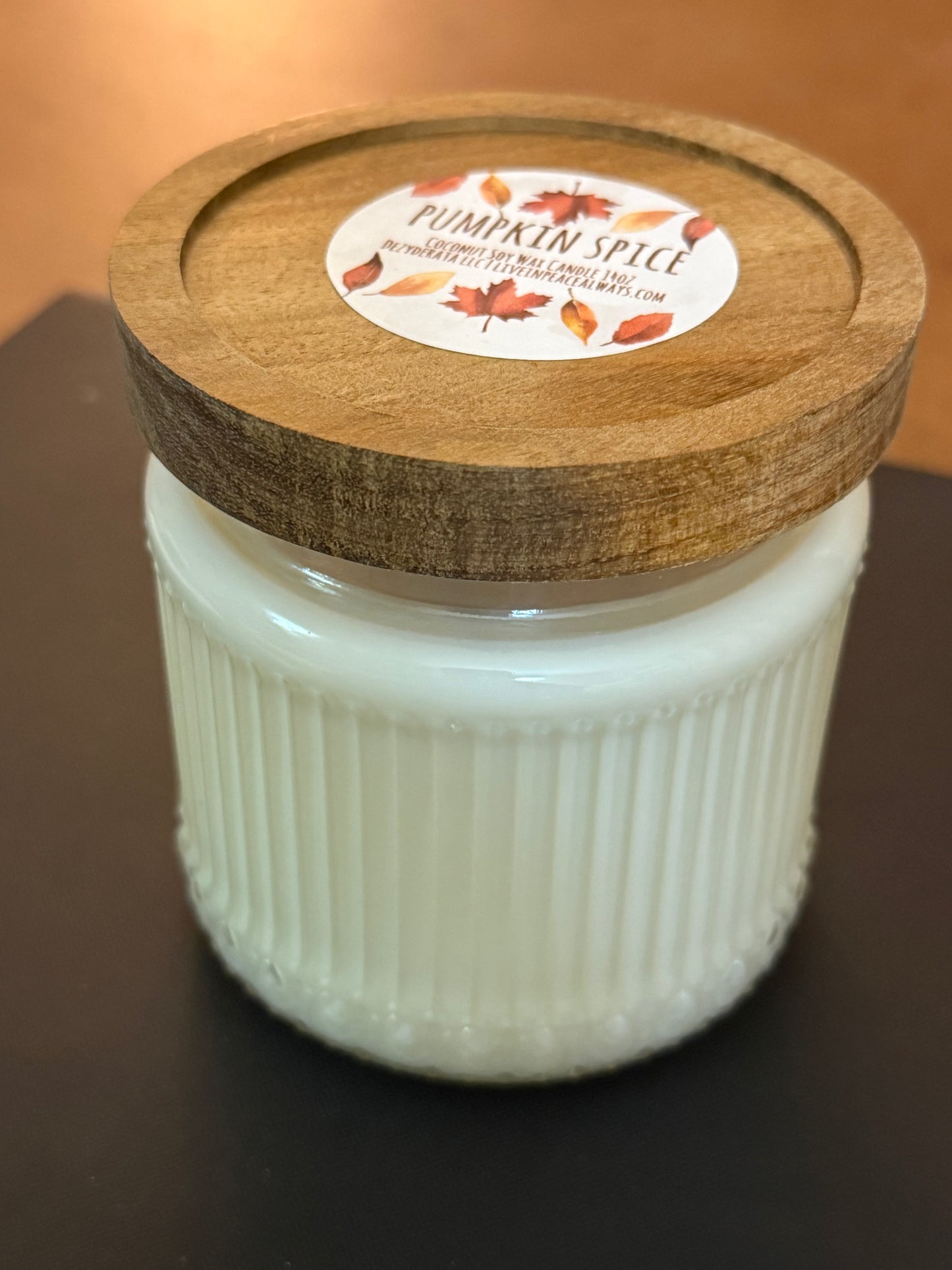 Candles, Fall Coconut Soy Wax Candles, Pumpkin Spice - 14oz