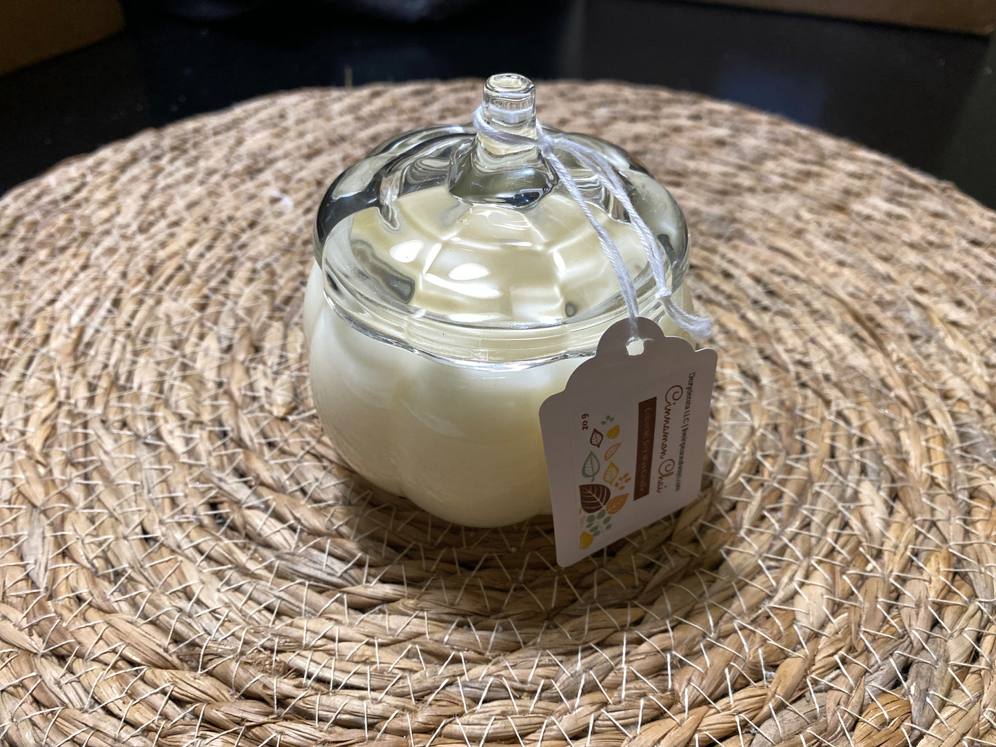 Candles, Coconut Soy Wax Pumpkin Candle - 6oz