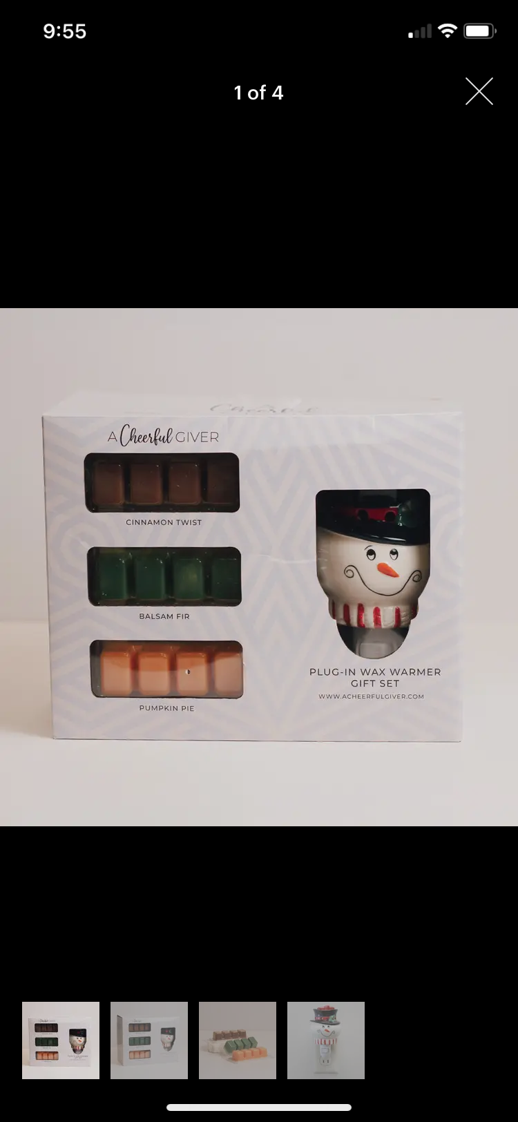 Candles, A Cheerful Giver, Snowman Plug-In Wax Warmer Gift Set