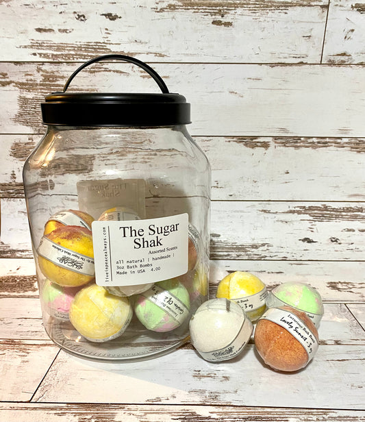 Bomba de baño, The Sugar Shak, aromas variados, hecho a mano - 3oz