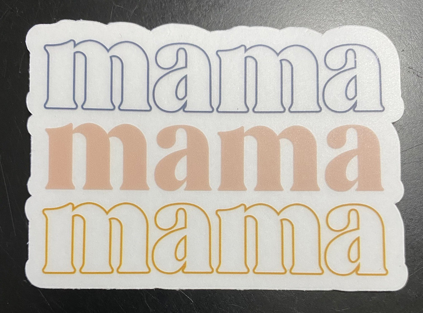 Stickers, Mama die-cut vinyl sticker - 1 count