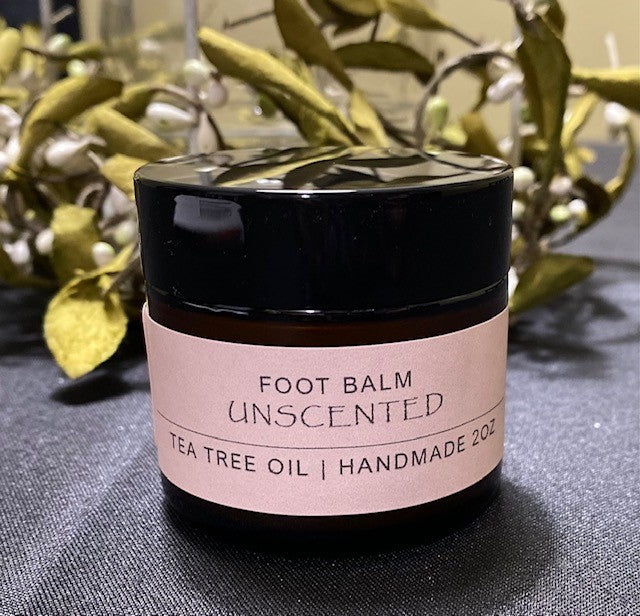 Foot Balm,  Handmade, Essential Oils - Tea Tree Oil 2oz